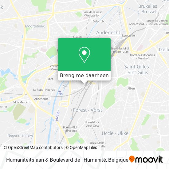 Humaniteitslaan & Boulevard de l'Humanité kaart