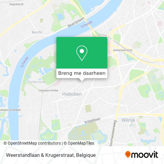 Weerstandlaan & Krugerstraat kaart