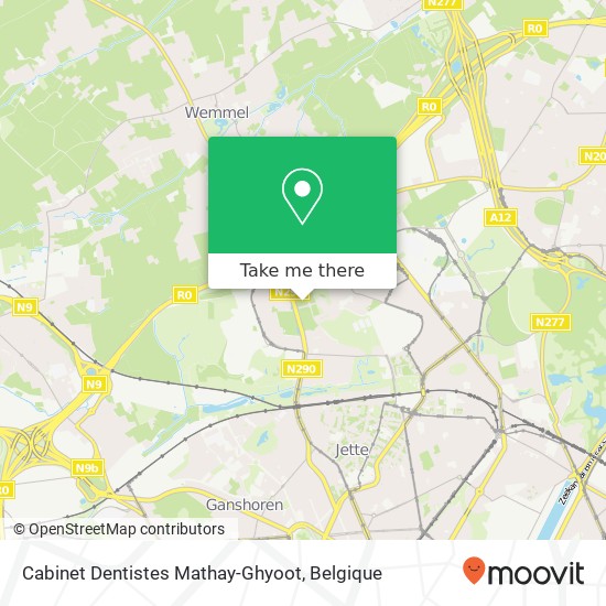Cabinet Dentistes Mathay-Ghyoot kaart
