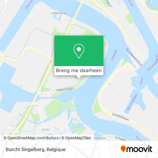 Burcht Singelberg kaart