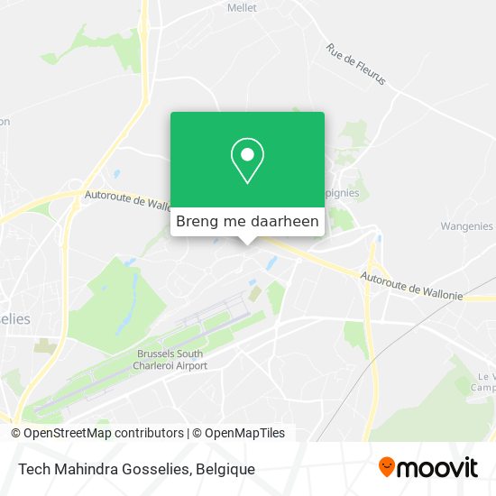 Tech Mahindra Gosselies kaart