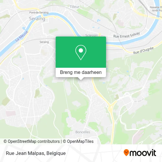 Rue Jean Malpas kaart