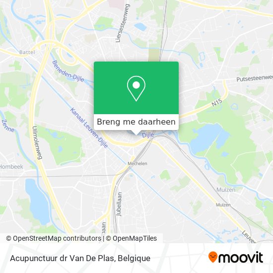 Acupunctuur dr Van De Plas kaart