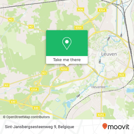 Sint-Jansbergsesteenweg 9 kaart