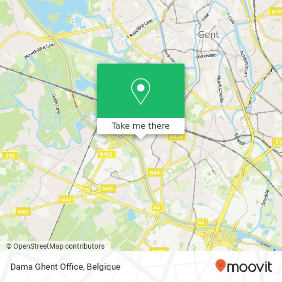 Dama Ghent Office kaart