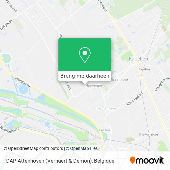 DAP Attenhoven (Verhaert & Demon) kaart