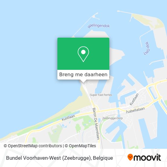 Bundel Voorhaven-West (Zeebrugge) kaart