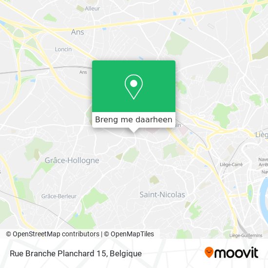 Rue Branche Planchard 15 kaart