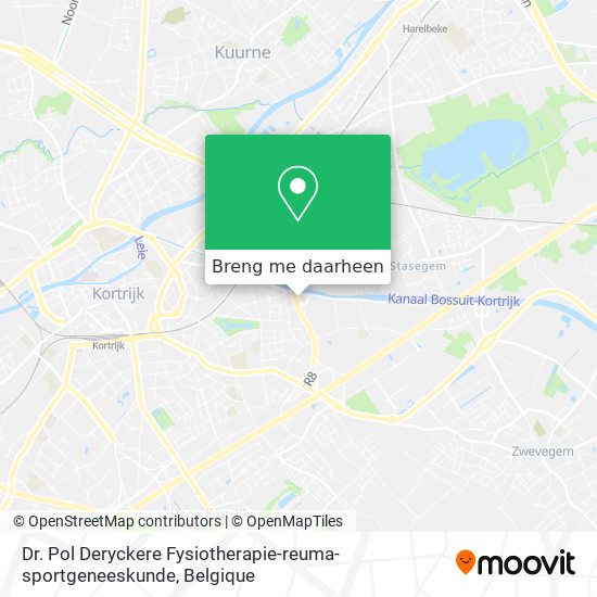 Dr. Pol Deryckere Fysiotherapie-reuma-sportgeneeskunde kaart