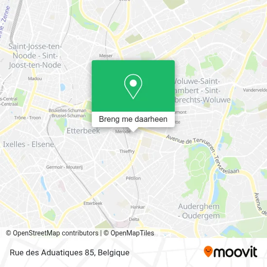 Rue des Aduatiques 85 kaart