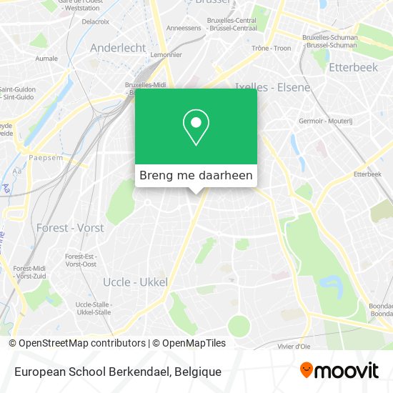 European School Berkendael kaart