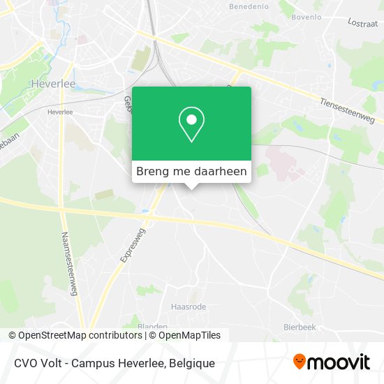 CVO Volt - Campus Heverlee kaart
