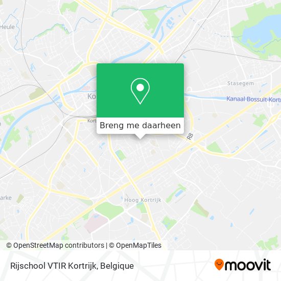 Rijschool VTIR Kortrijk kaart