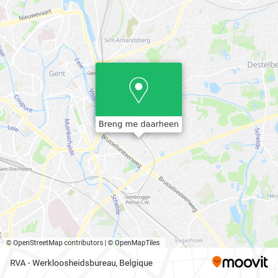 RVA - Werkloosheidsbureau kaart