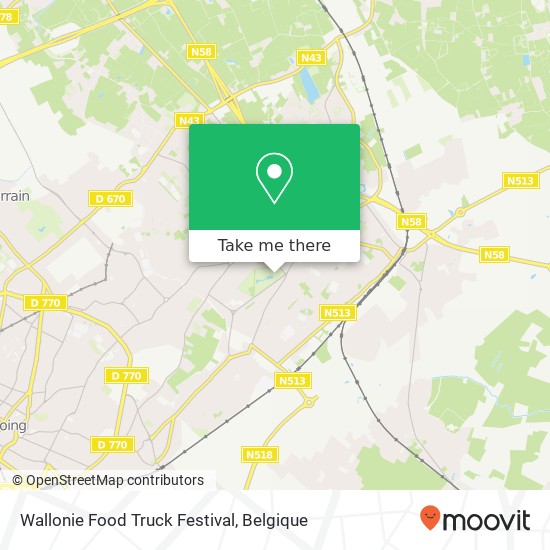 Wallonie Food Truck Festival kaart