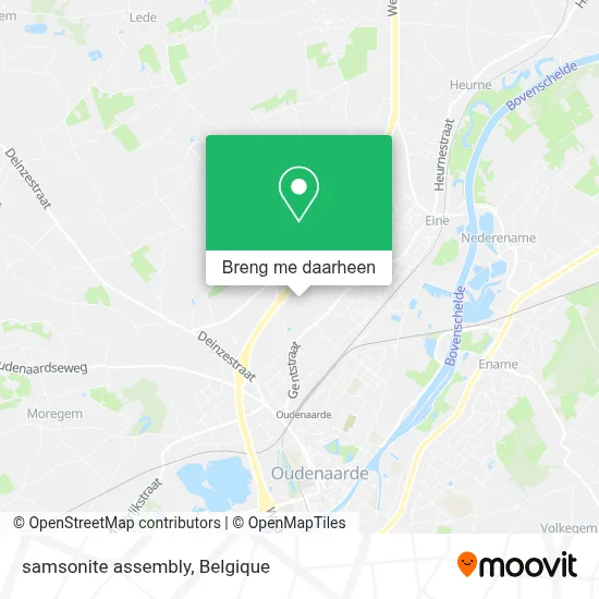 samsonite assembly kaart