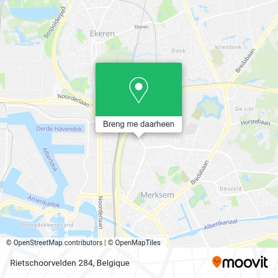 Rietschoorvelden 284 kaart