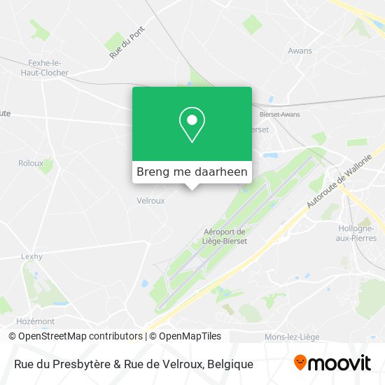 Rue du Presbytère & Rue de Velroux kaart