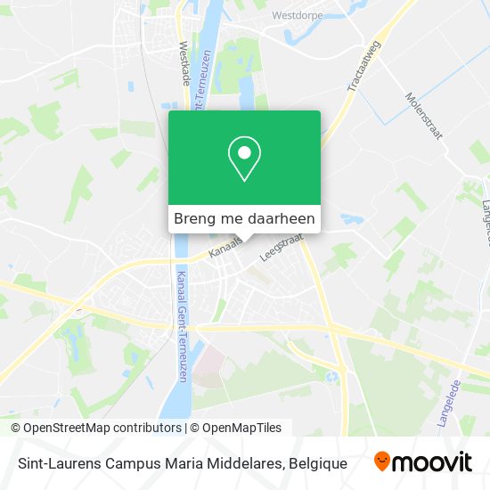 Sint-Laurens Campus Maria Middelares kaart