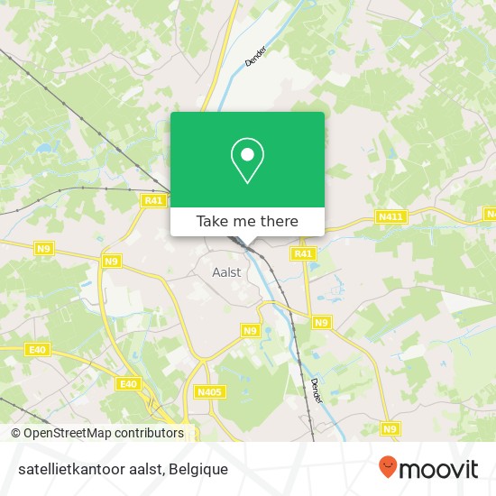 satellietkantoor aalst kaart