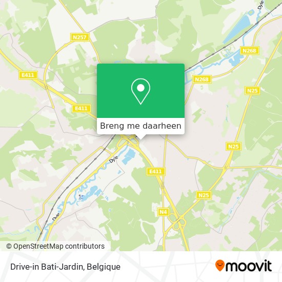 Drive-in Bati-Jardin kaart