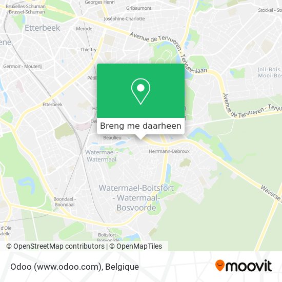 Odoo (www.odoo.com) kaart