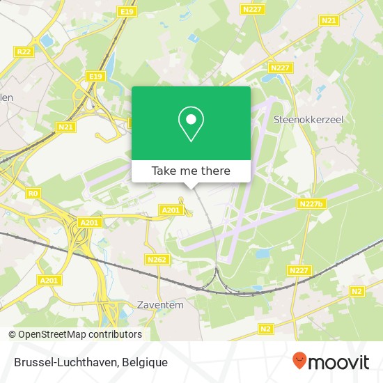 Brussel-Luchthaven kaart
