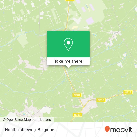 Houthulstseweg kaart