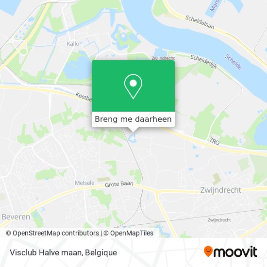 Visclub Halve maan kaart