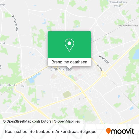 Basisschool Berkenboom Ankerstraat kaart