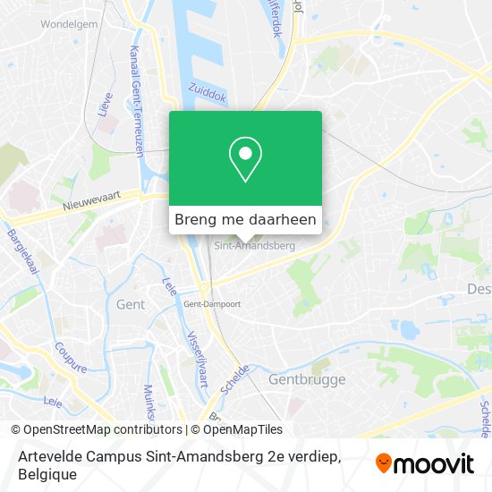 Artevelde Campus Sint-Amandsberg 2e verdiep kaart