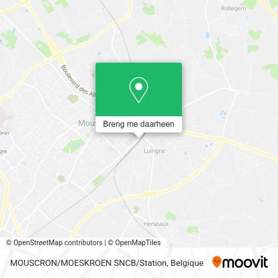 MOUSCRON / MOESKROEN SNCB / Station kaart