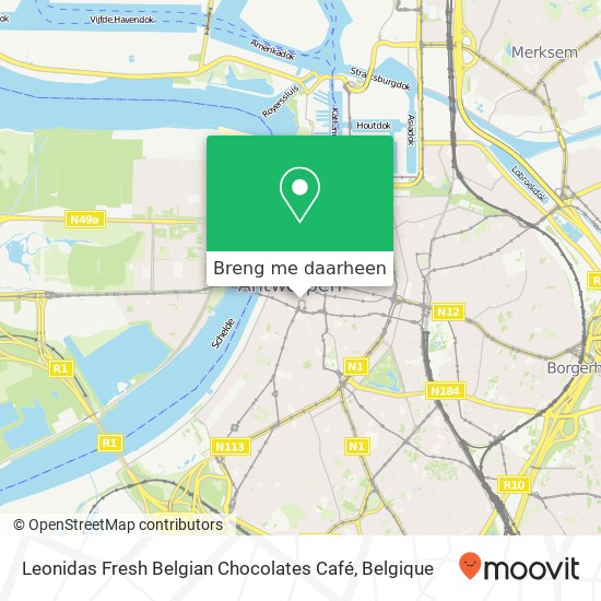 Leonidas Fresh Belgian Chocolates Café kaart