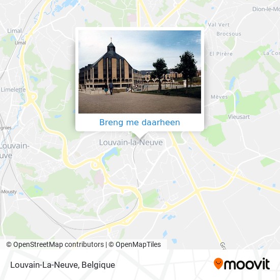 Louvain-La-Neuve kaart