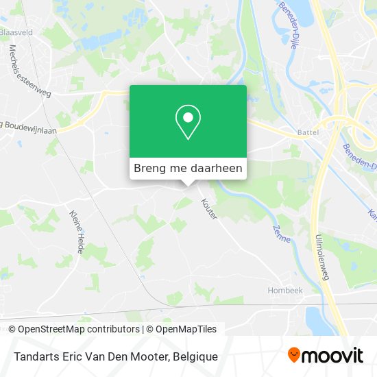 Tandarts Eric Van Den Mooter kaart
