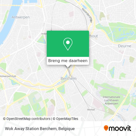 Wok Away Station Berchem kaart