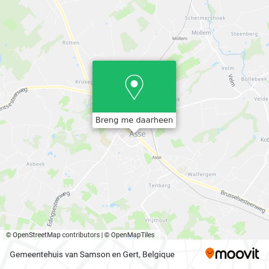Gemeentehuis van Samson en Gert kaart