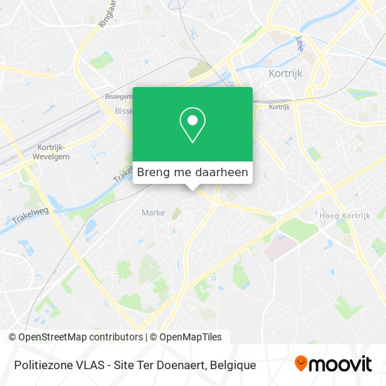 Politiezone VLAS - Site Ter Doenaert kaart