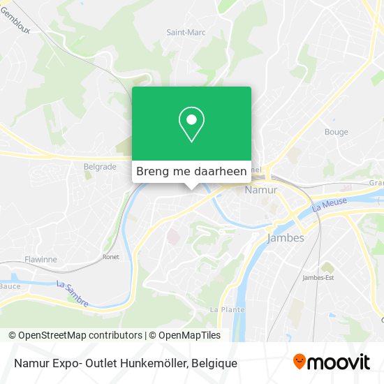 Namur Expo- Outlet Hunkemöller kaart