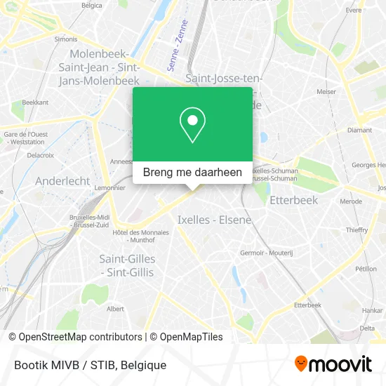 Bootik MIVB / STIB kaart