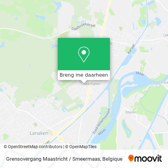 Grensovergang Maastricht / Smeermaas kaart