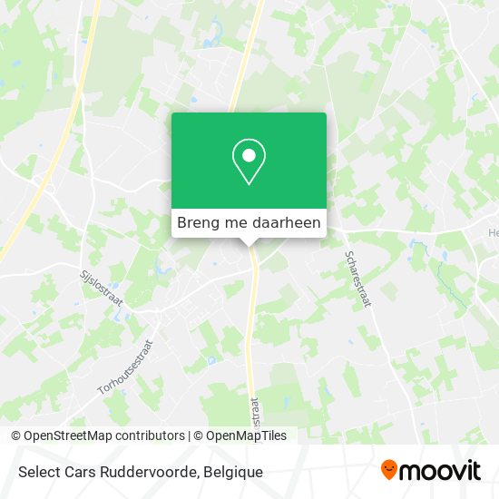Select Cars Ruddervoorde kaart