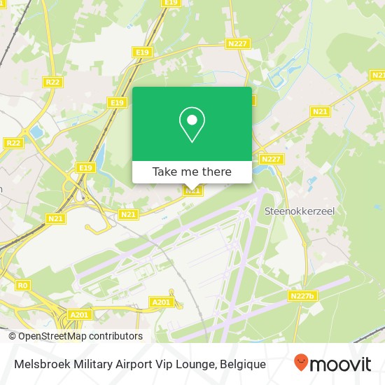 Melsbroek Military Airport Vip Lounge kaart