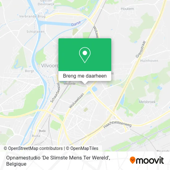 Opnamestudio 'De Slimste Mens Ter Wereld' kaart