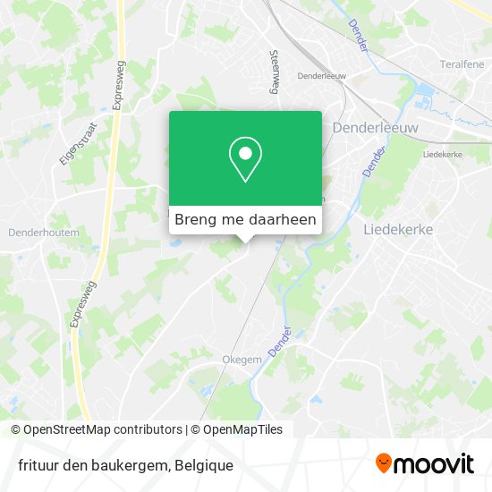 frituur den baukergem kaart