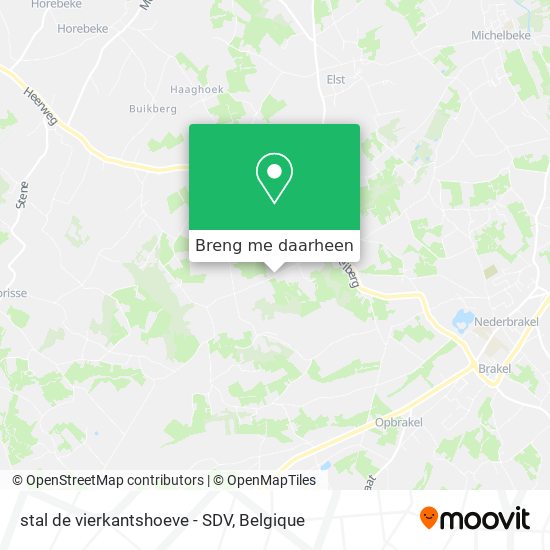 stal de vierkantshoeve - SDV kaart