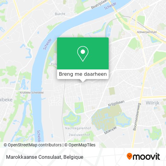 Marokkaanse Consulaat kaart