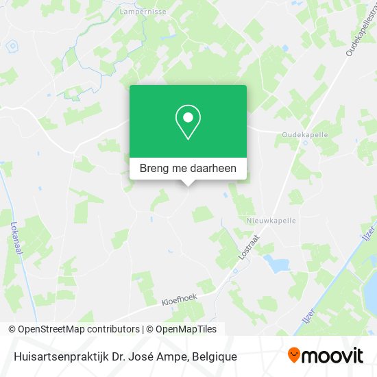 Huisartsenpraktijk Dr. José Ampe kaart