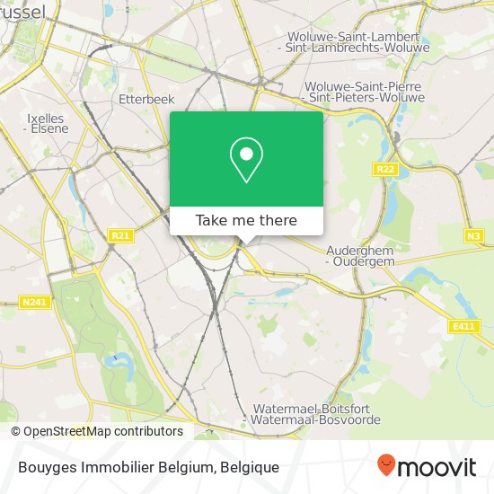 Bouyges Immobilier Belgium kaart