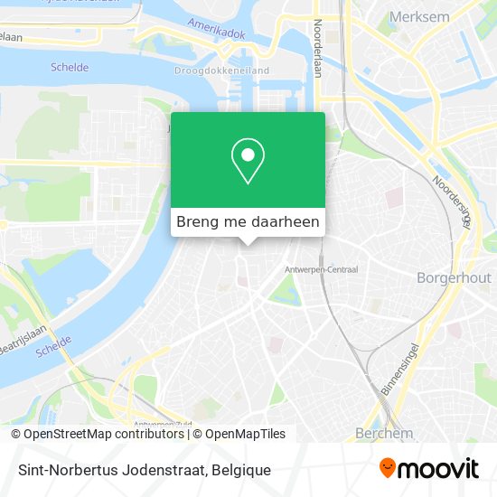 Sint-Norbertus Jodenstraat kaart